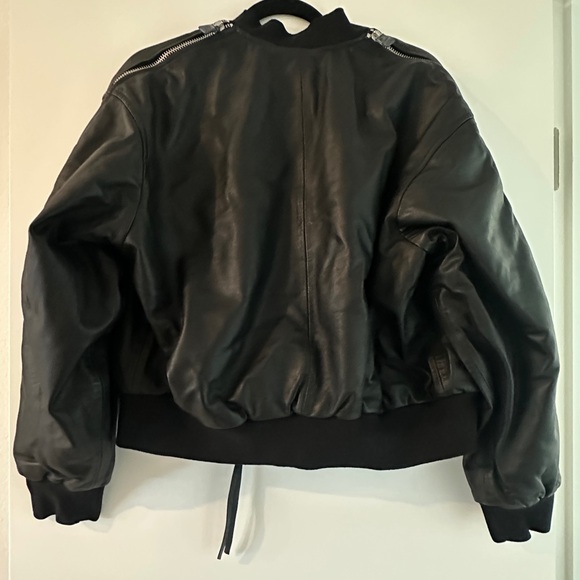 Allsaints Leather Bomber - Picture 6 of 7